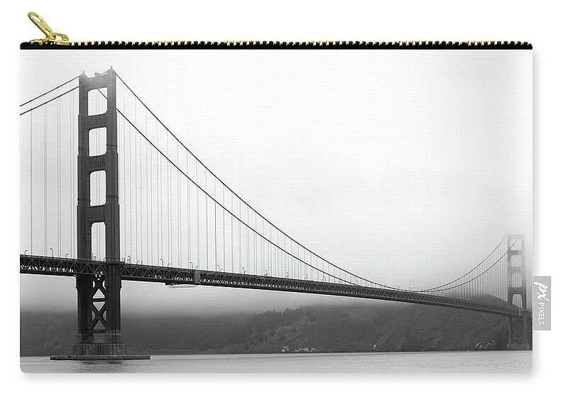 Golden Gate Zip Pouch featuring the photograph Mist Over Golden Gate by Maj Seda