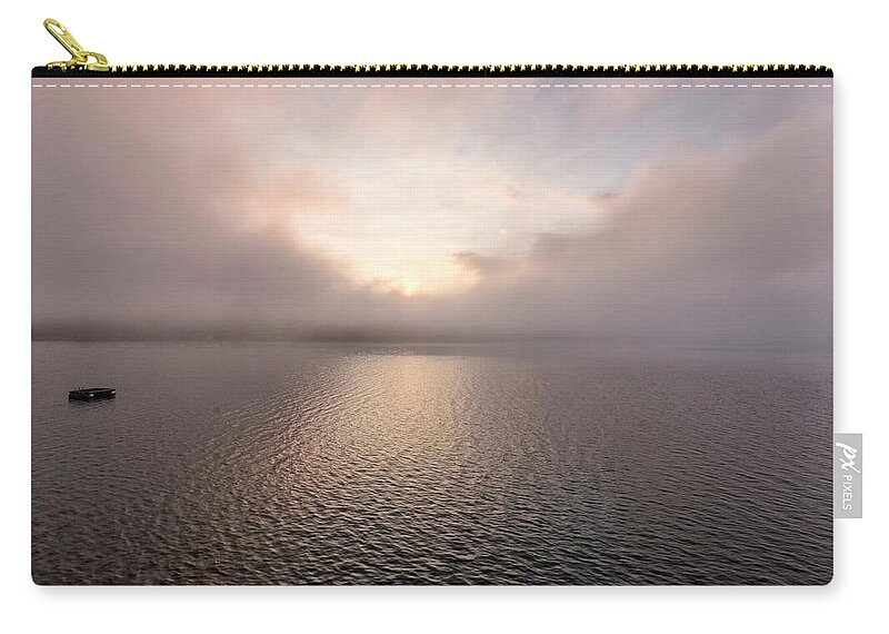 Spofford Lake New Hampshire Carry-all Pouch featuring the photograph Misty Morning II by Tom Singleton