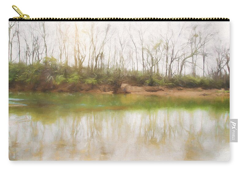 Still Life Photography Zip Pouch featuring the photograph Misty Morning by Mary Buck