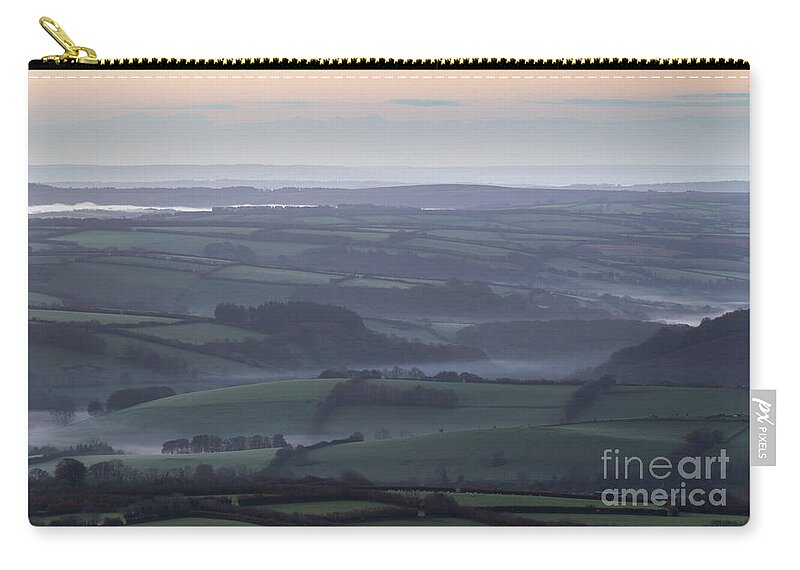 Exmoor Carry-all Pouch featuring the photograph Misty Morning on Exmoor by Andy Myatt