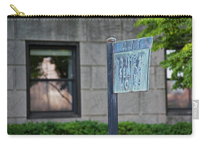 Mit Zip Pouch featuring the photograph MIT Senior House Charles River Cambridge MA by Toby McGuire