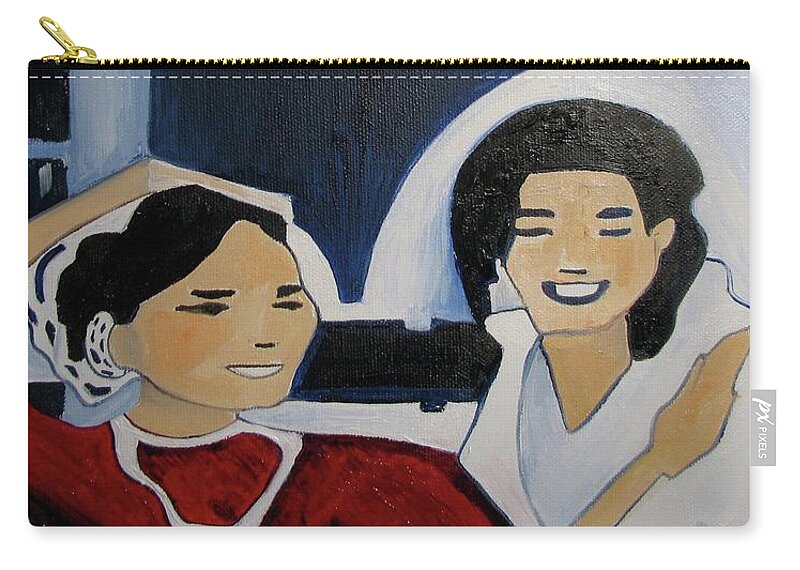 Michael Jackson Carry-all Pouch featuring the painting Mj one of five number four by Patricia Arroyo