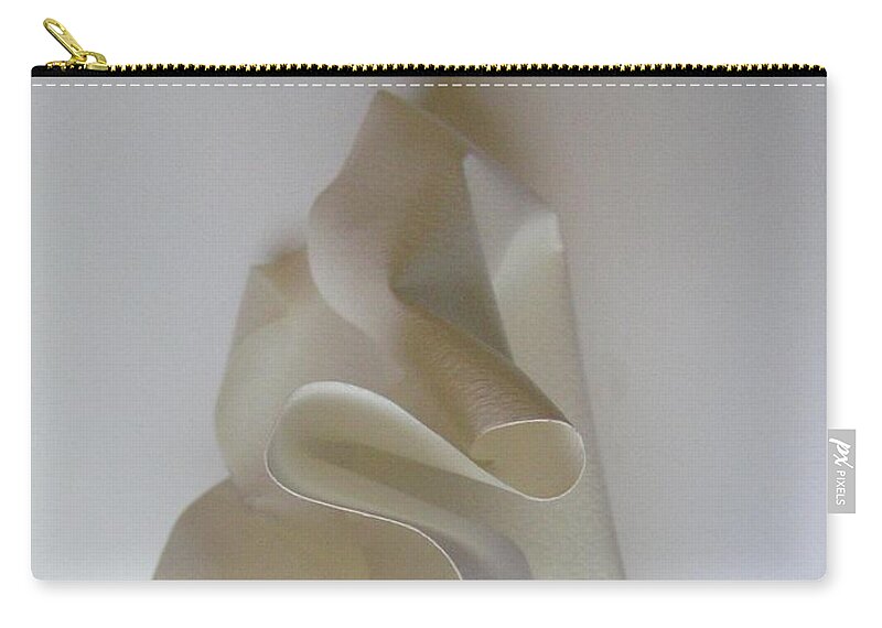 Paper Sculpture Zip Pouch featuring the photograph MKPaperSculpture by Mary Kobet