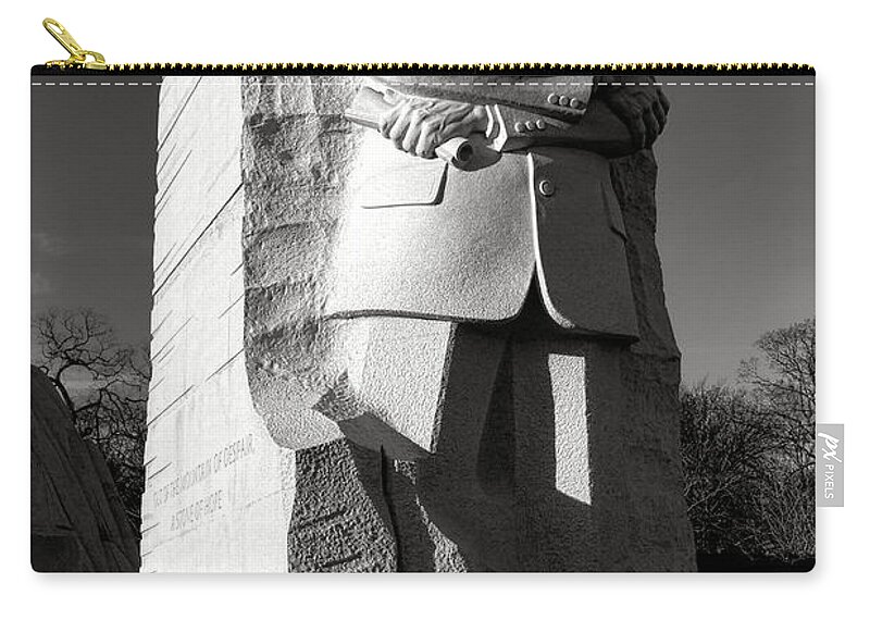 Mlk Zip Pouch featuring the photograph MLK by Olivier Le Queinec