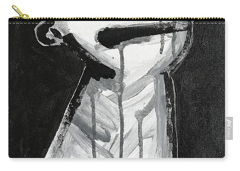  Abstract Zip Pouch featuring the painting MMXVII Memories No 3 by Mark M Mellon