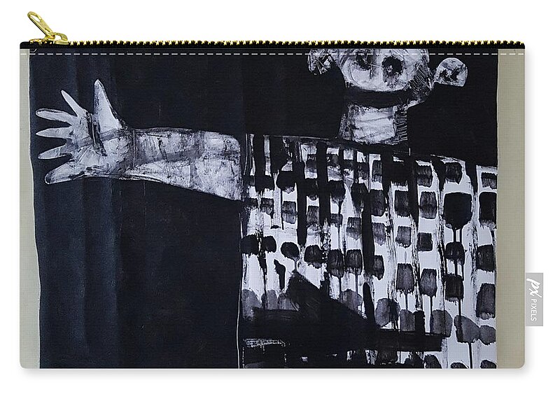  Abstract Zip Pouch featuring the painting MMXVII New Life by Mark M Mellon
