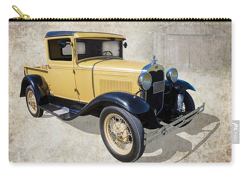 Pickup Zip Pouch featuring the photograph Model A Pickup by Keith Hawley