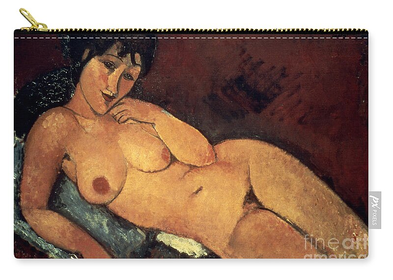 1917 Zip Pouch featuring the photograph Modigliani: Nude, 1917 by Granger