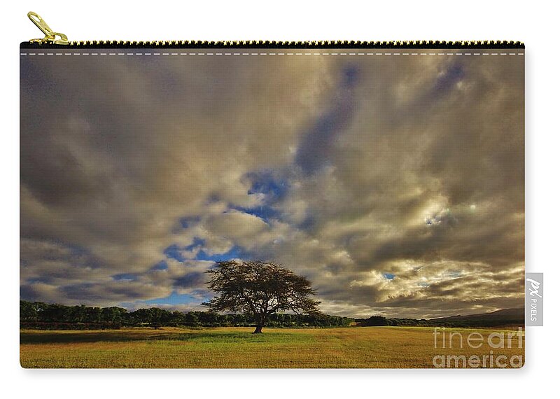 Molokai Zip Pouch featuring the photograph Molokai Airport by Craig Wood