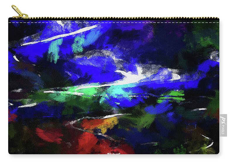 Cedric Hampton Zip Pouch featuring the photograph Moment In Blue Lazy River by Cedric Hampton