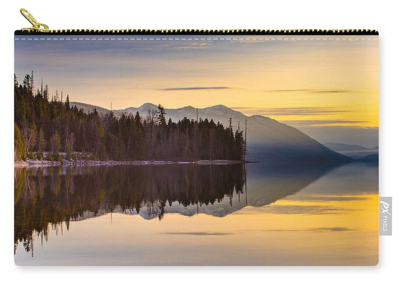Glacier National Park Carry-all Pouch featuring the photograph Moment of Tranquility by Adam Mateo Fierro