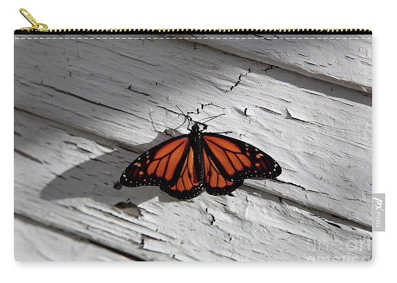 Monarch Butterfly Carry-all Pouch featuring the photograph Monarch Butterfly by Dean Triolo