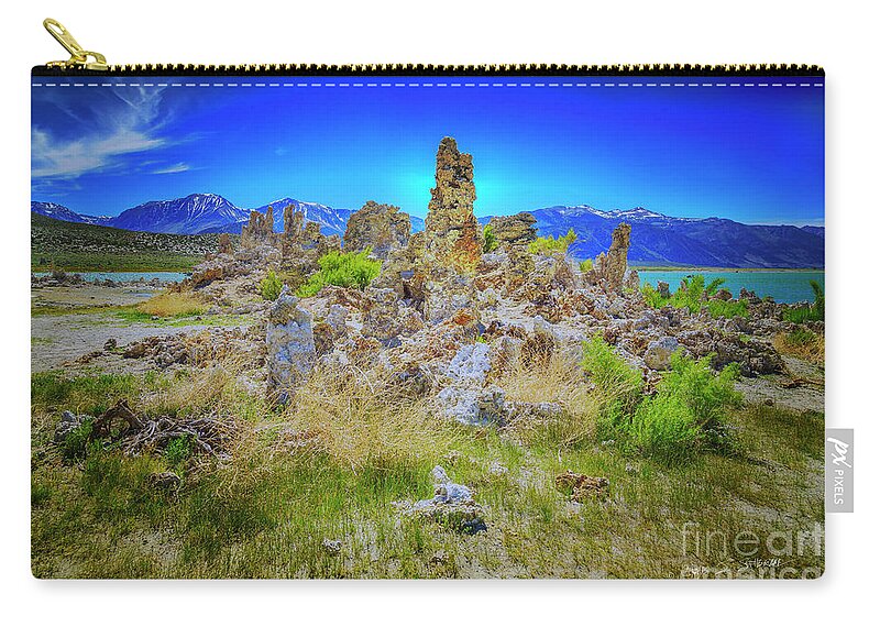 California Zip Pouch featuring the photograph Mono Lake, South Tufa's by Craig J Satterlee