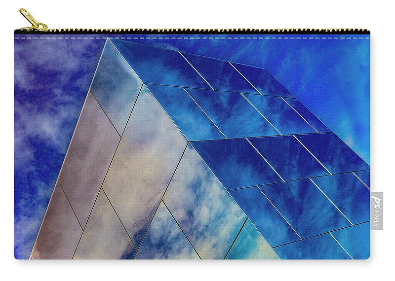 Monolithic Sky Zip Pouch featuring the photograph Monolithic Sky by Paul Wear