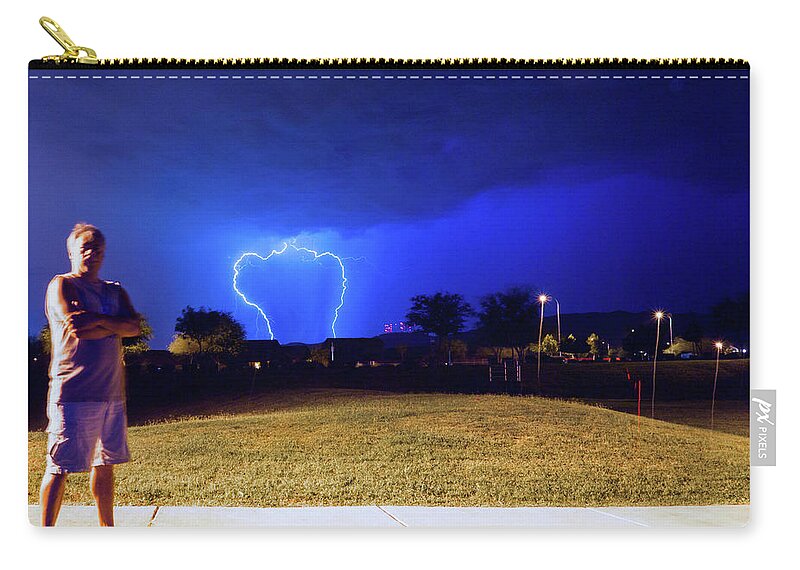 Orcinusfotograffy Zip Pouch featuring the photograph Monsoon Selfie by Kimo Fernandez