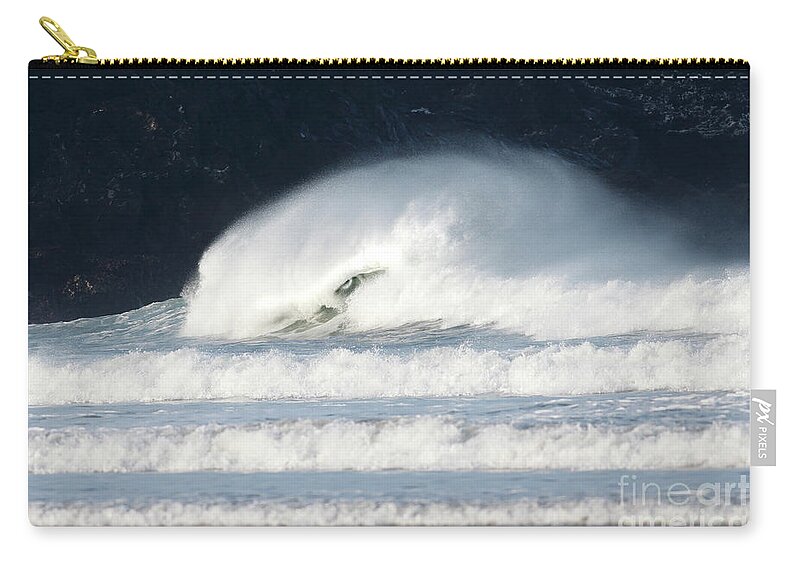 Monster Zip Pouch featuring the photograph Monster Wave by Nicholas Burningham