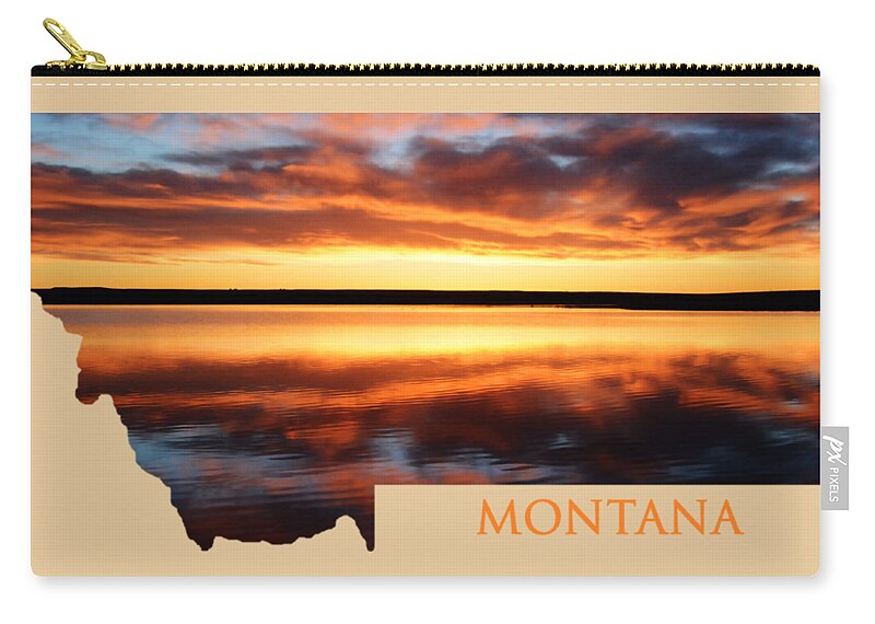 Sunrise Zip Pouch featuring the photograph Montana Glory by Whispering Peaks Photography