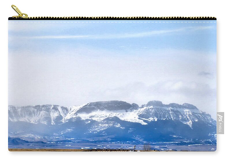 Montana Zip Pouch featuring the photograph Montana Scenery one by Susan Kinney