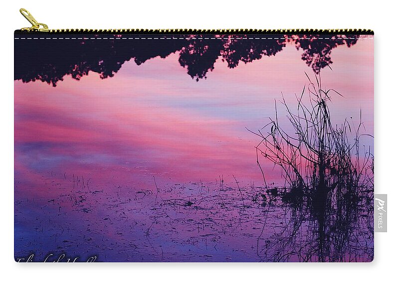  Zip Pouch featuring the photograph Mood Lake by Elizabeth Harllee