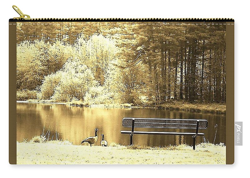 Geese Carry-all Pouch featuring the photograph Moods by Dani McEvoy