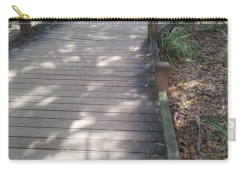 Mooloolaba Zip Pouch featuring the photograph Mooloolaba Path by Cassy Allsworth