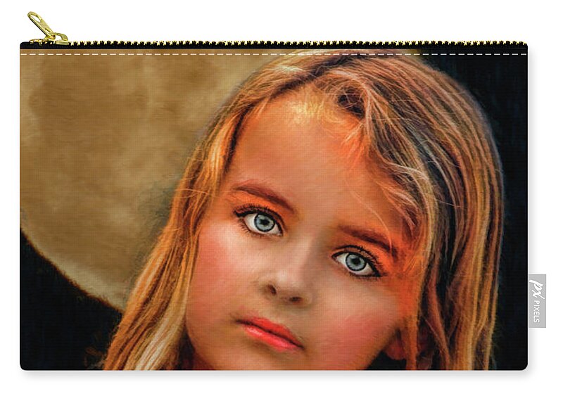  Zip Pouch featuring the photograph Moon Child by Blake Richards