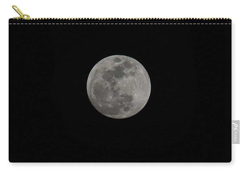 Super Blue Blood Moon Zip Pouch featuring the photograph Moon Gaze by Dale Powell
