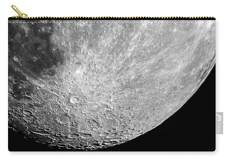 Luna Zip Pouch featuring the photograph Moon by Greg Reed