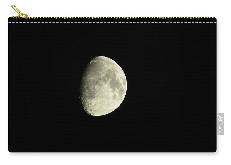 Moon Zip Pouch featuring the photograph Moon Shot by Robert Knight
