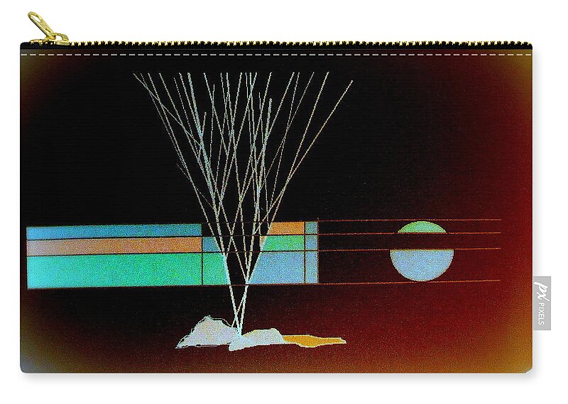 Moonlight Zip Pouch featuring the painting Moonlight Memories by Bill OConnor