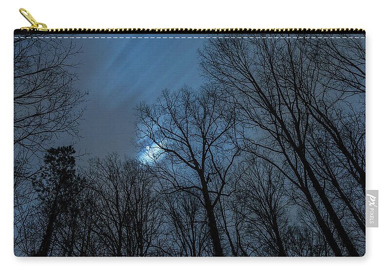 Backyard Zip Pouch featuring the photograph Moonlit Sky by Rod Kaye