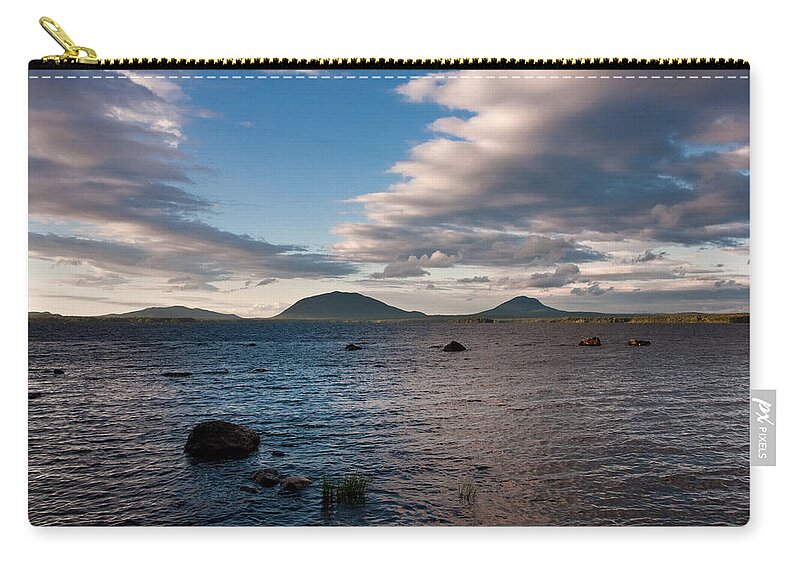 Moosehead Lake Zip Pouch featuring the photograph Moosehead Lake Spencer Bay by Brent L Ander