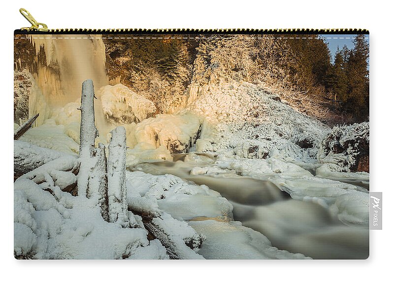 Bitter Carry-all Pouch featuring the photograph Moraine Falls at Sunrise by Jakub Sisak