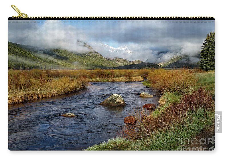 Rocky Mountain National Park Zip Pouch featuring the photograph Moraine park Morning - Rocky Mountain National park, Colorado by Ronda Kimbrow