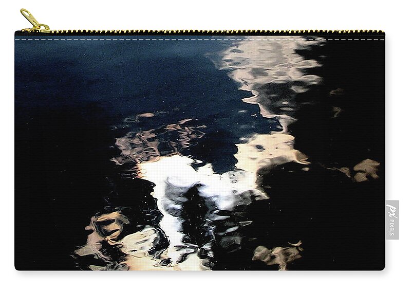 Water Reflections Zip Pouch featuring the photograph Moraine02 by Mary Kobet