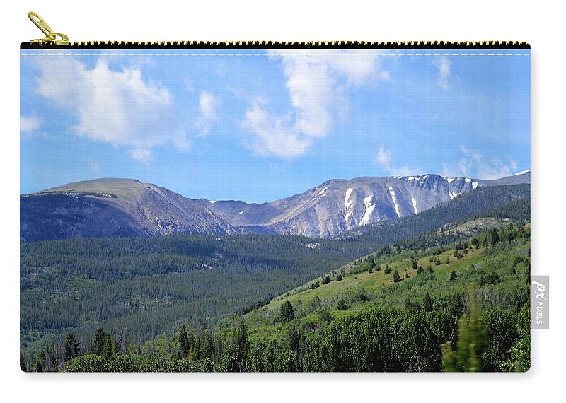Landscape Zip Pouch featuring the photograph More Montana Mountains by Michelle Hoffmann