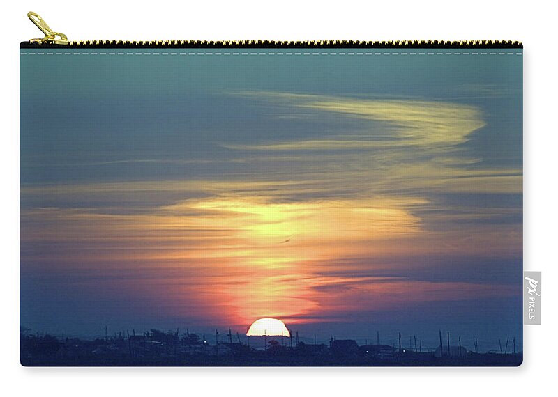 Seas Zip Pouch featuring the photograph Moriches by Newwwman