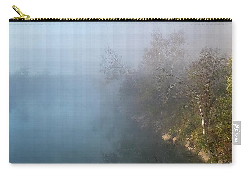 Autumn Zip Pouch featuring the photograph Morning at Illinois River by Robert Potts
