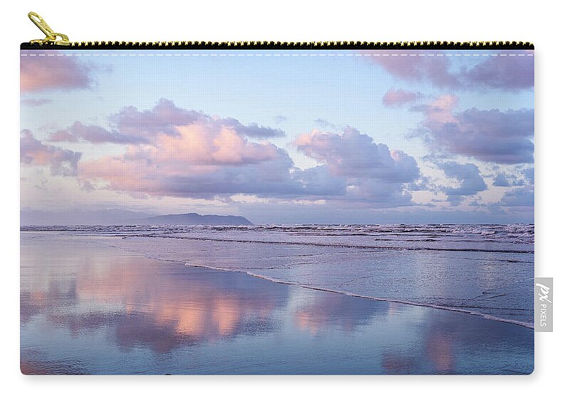 Beaches Zip Pouch featuring the photograph Morning Beach by Robert Potts