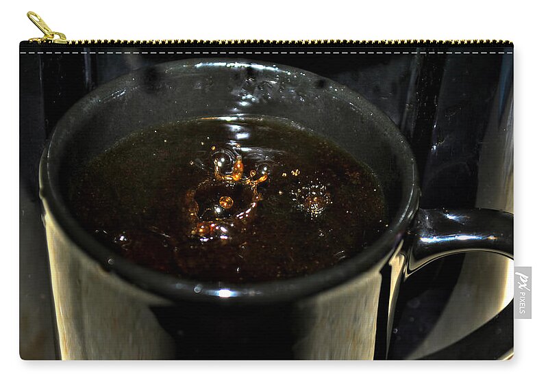Buffalo Zip Pouch featuring the photograph Morning Brew by Michael Frank Jr