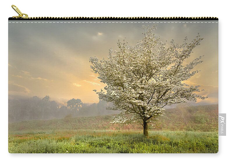 Clouds Carry-all Pouch featuring the photograph Morning Celebration by Debra and Dave Vanderlaan