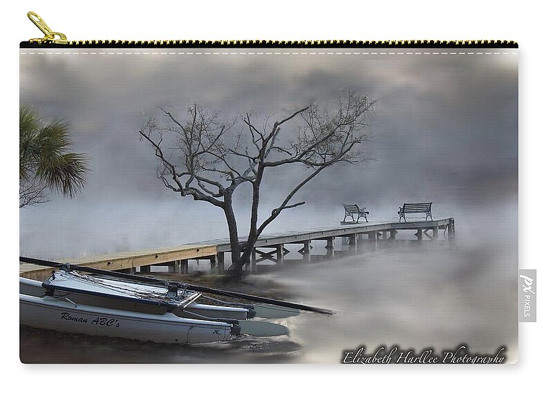  Zip Pouch featuring the photograph Morning Fog by Elizabeth Harllee