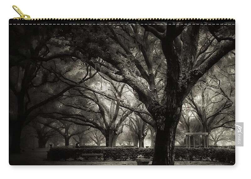  Carry-all Pouch featuring the photograph Morning Fog by Stoney Lawrentz