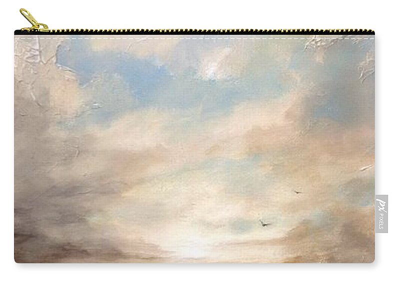 Sky Zip Pouch featuring the painting Morning Glory by Dina Dargo