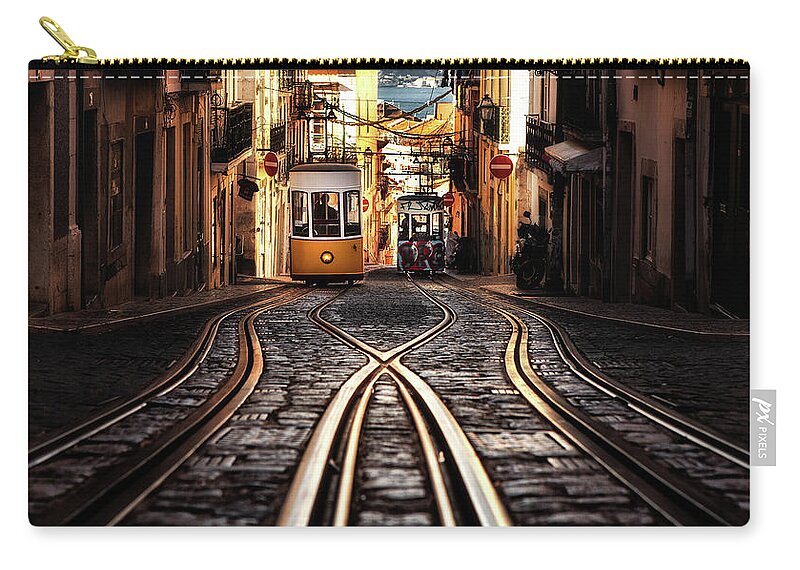 Lisbon Zip Pouch featuring the photograph Morning Light by Jorge Maia