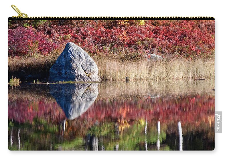 Water Zip Pouch featuring the photograph Morning Reflections by Brent L Ander