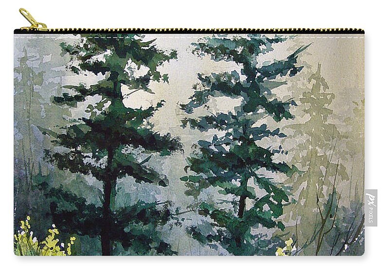 Morning Zip Pouch featuring the painting Morning by Sam Sidders