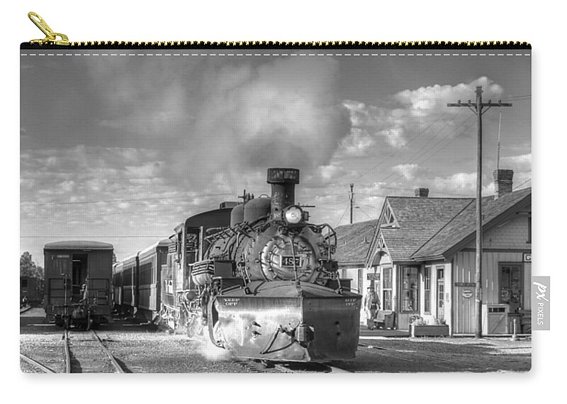 Steam Train Photographs Zip Pouch featuring the photograph Morning Special by Ken Smith