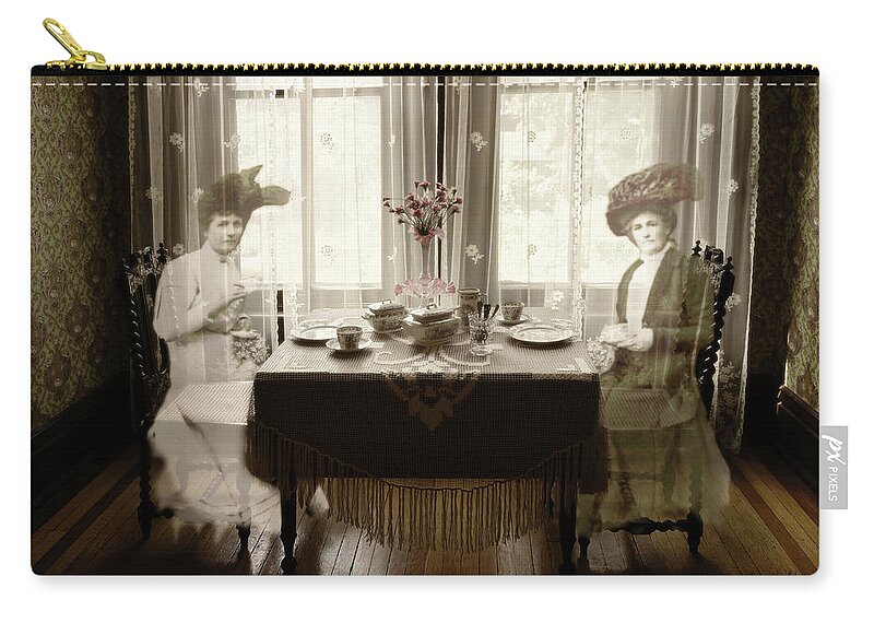 Interiors Zip Pouch featuring the photograph Morning Tea by John Anderson