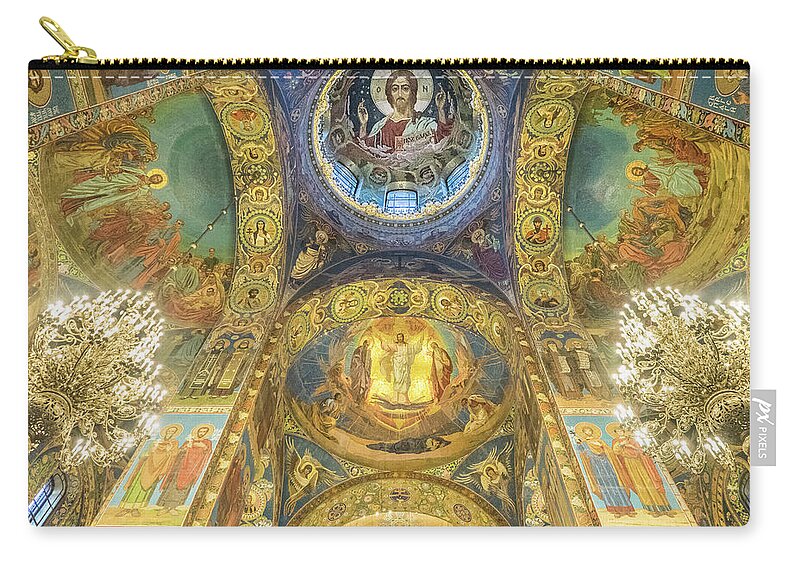 Europe Zip Pouch featuring the photograph Mosaic marvel -St.Petersburg. by Usha Peddamatham